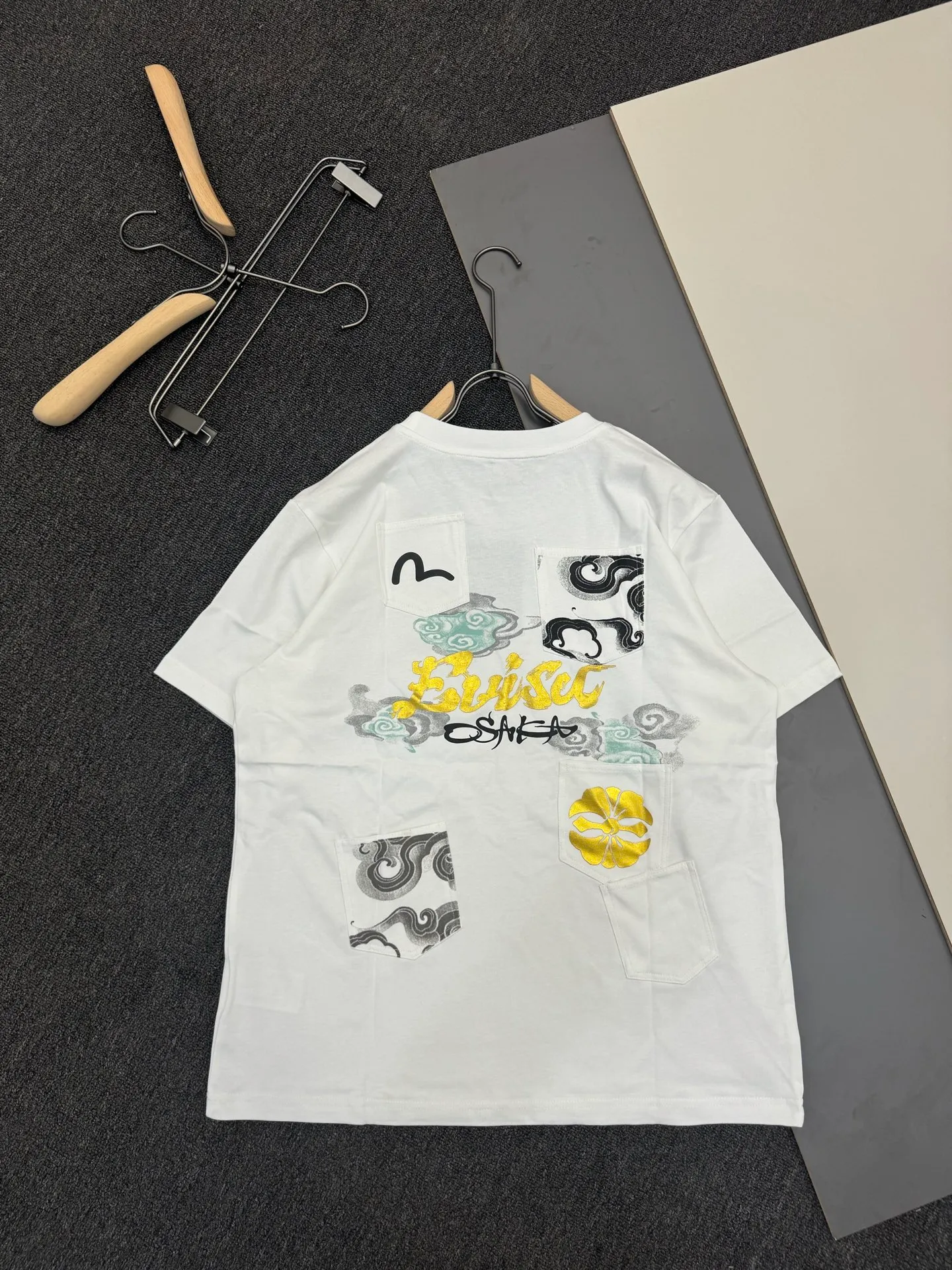 EVISU 2026 T Size S-XXL Black White